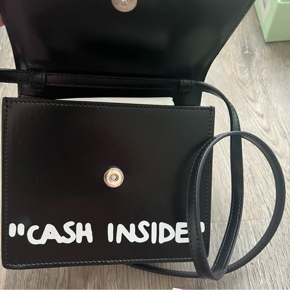 NWT rare Off White Cash Only Jitney bag - Picture 8 of 14